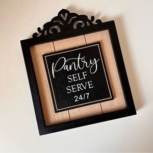 Cottage Core Neutral Kitchen Pantry Sign